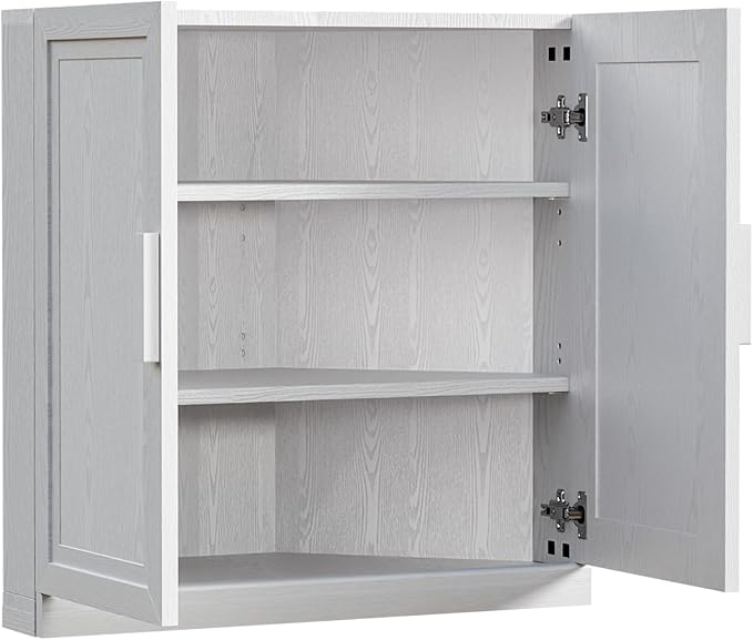 Casaphoria Farmhouse Corner Cabinet, Wooden Corner Storage Cabinet - Image 8