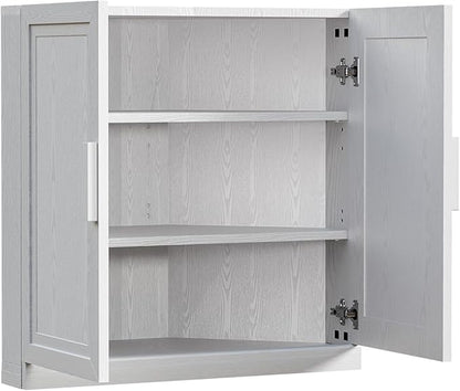 Casaphoria Farmhouse Corner Cabinet, Wooden Corner Storage Cabinet - Image 8
