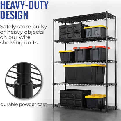 SafeRacks - NSF Certified Storage Shelves, Heavy Duty Steel Wire Unit - Image 5