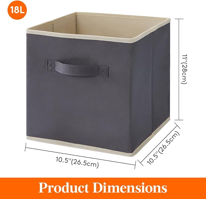 Lifewit Storage Cubes, Foldable Decorative Fabric Storage Baskets - Image 5