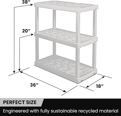 Oskar Heavy Duty Plastic Storage Shelves- - Image 8