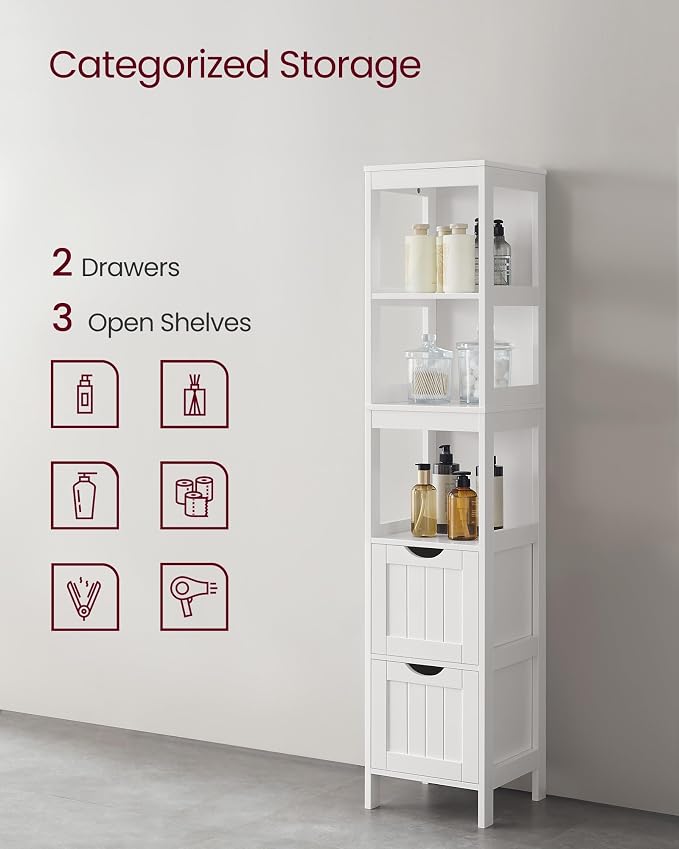 VASAGLE Storage Cabinet, Storage Organizer Rack Stand - Image 5