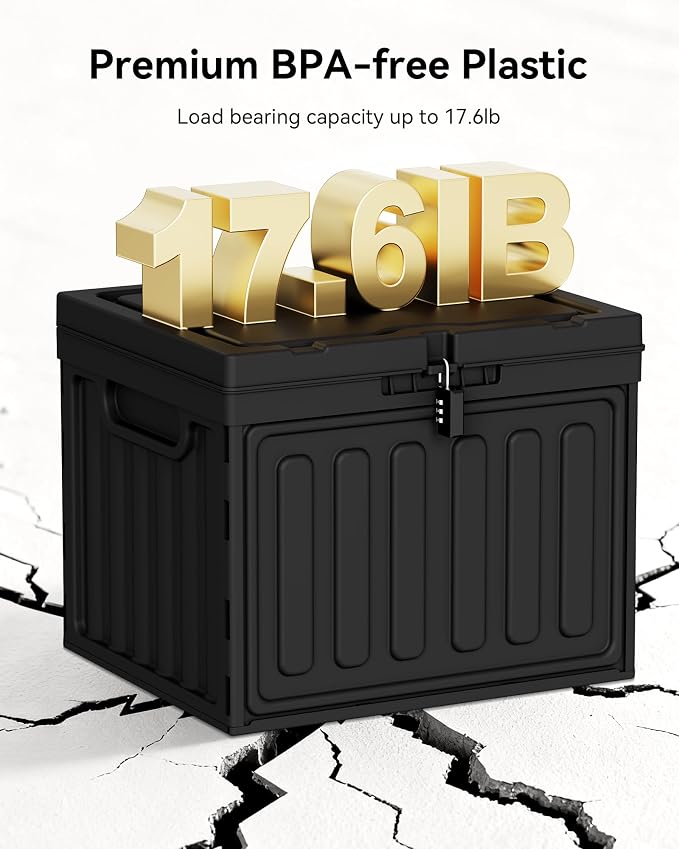 Oterri Plastic File Box with Lid - Image 3