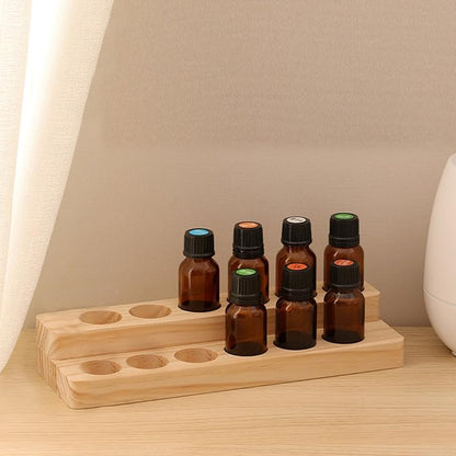 Essential Oil Display Stand Solid Wood Essential Oil Holder - Image 5