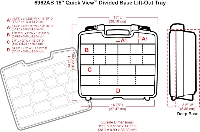 ArtBin 6962AB Quick View Deep Base Carrying Case - Image 3