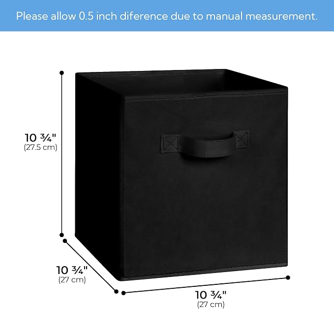 Cupic Cupid 11 Inch Storage Cube, Fabric Cube Storage Bin - Image 3