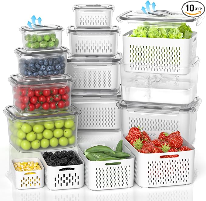 damynuo 10Pack Fruit Storage Containers by PERFECTSOLUTIONFORORGANIZER
