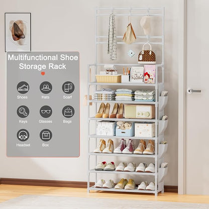 OYREL Shoe Rack 7 Tier Shoe Organizer Storage 21-28 Pairs | Closet Shoes Rack - Image 9