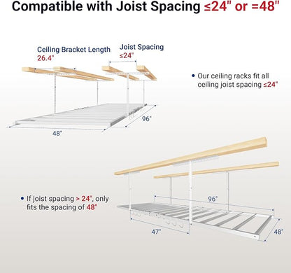FLEXIMOUNTS 4x8 Overhead Garage Storage Rack - Image 3