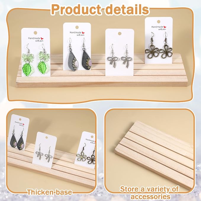 Earring Display Holder, Wooden Display Stand Earring Displays | Perfect - Image 6
