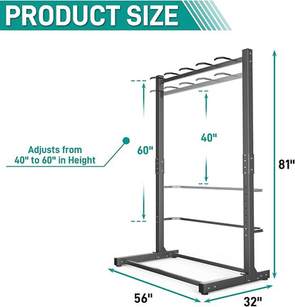 EVERHANGER Freestanding Bike Rack, Vertical Bike Rack Stand - Image 2