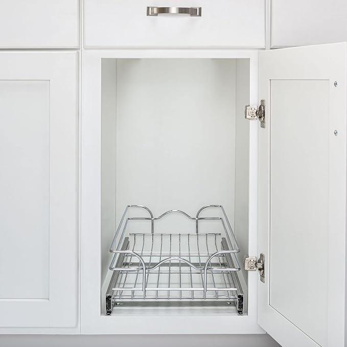 Rev-A-Shelf Pullout Kitchen Cabinet Drawer and Rolling Organizer Cabinet Pantry - Image 7