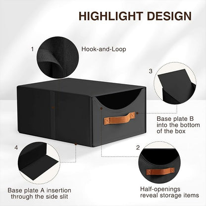 Homsorout Stackable Storage Drawers - Image 6