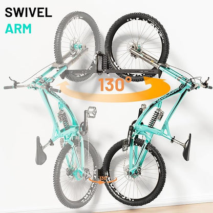 Swivel Bike Rack Wall Mount, Bike Hangers - Image 4