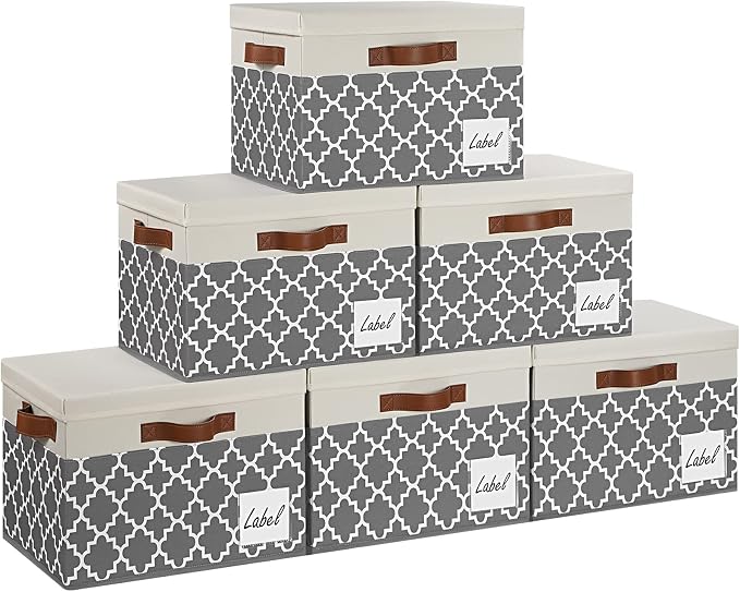 GhvyenntteS Large Fabric Storage Bins by GhvyenntteS