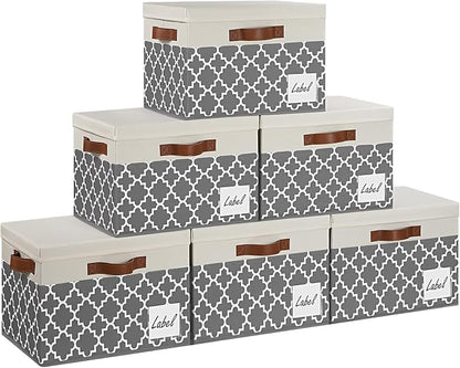 GhvyenntteS Large Fabric Storage Bins by GhvyenntteS