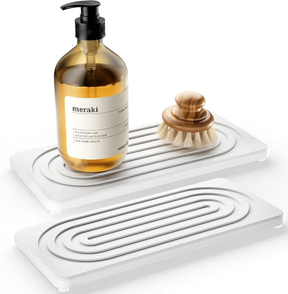 2 PCS Water Absorbing Stone Tray by MAGKOTA
