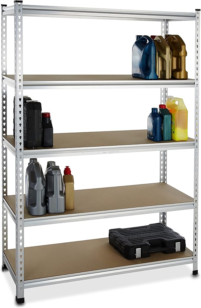 Amazon Basics 5-Tier Medium Duty Storage Shelving, Garage Storage Rack - Image 3