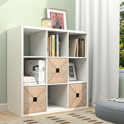 9 Cube Storage Organizer Shelf, 11 inch | 2026 Wooden Thick Frame, Anti-Tipping - Image 9