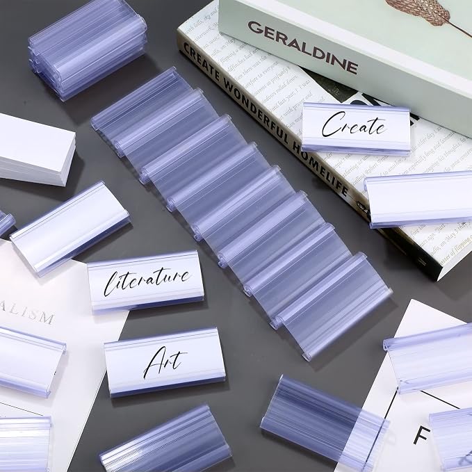 150 Pcs Plastic Wire Shelf Label Holders - Image 3