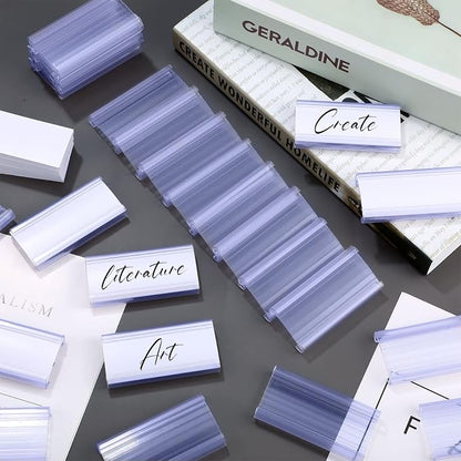150 Pcs Plastic Wire Shelf Label Holders - Image 3