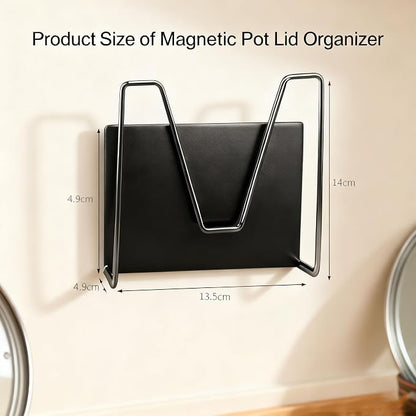 Magnetic Pot Lid Holder for Refrigerator, 2 Pack Strong Magnetic Pot Lid - Image 2