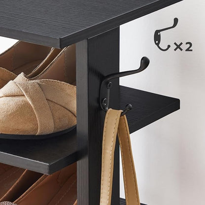 HOOBRO 8 Tiers Vertical Shoe Rack, Wooden Shoe Storage Organizer - Image 8