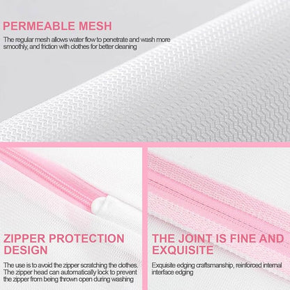 Extra Large Mesh Laundry Bags Washing Bag 2Pack Delicates Bag and Zipper - Image 2