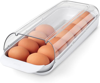 YouCopia FridgeView Rolling Egg Holder, BPA-Free Stackable Eggs Organizer by YouCopia