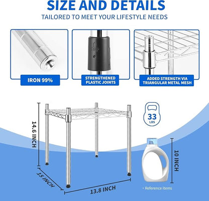 Simple Deluxe 1-Tier Shelving Unit - Image 2