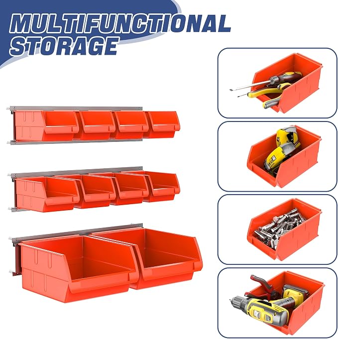 WALMANN Wall Mounted Storage Bins - Image 5