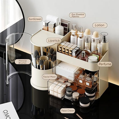 Makeup Organizer, Rotating Cosmetic Storage Organizer - Image 2