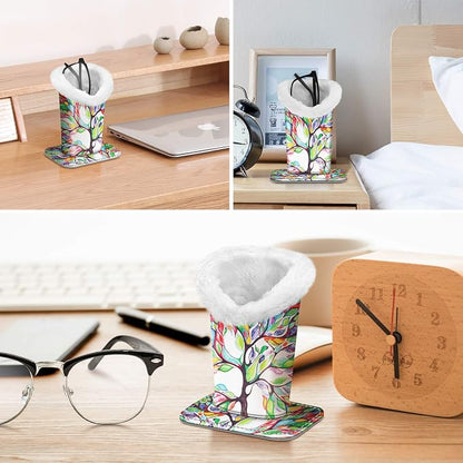Fintie Plush Lined Eyeglasses Holder, Glasses Stand Case, Anti-scratch Glasses - Image 6