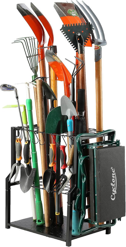 YueTong Garden Tool Organizer Heavy Duty, Yard Tool Tower Rack, Garage Storage by YueTong