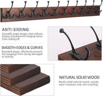 IBosins 34'' Coat Rack Wall Mount - Image 5