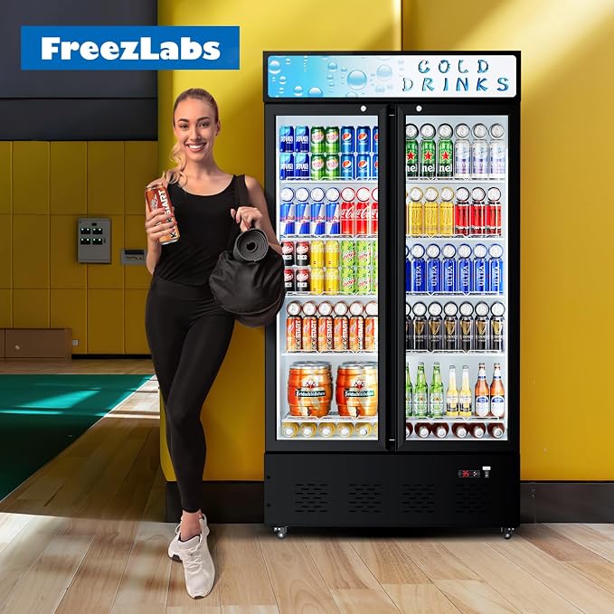Commercial Glass Door Display Refrigerator 30 cu.ft Cooler Commercial Beverage - Image 8
