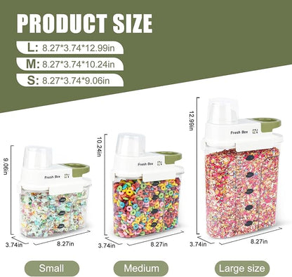 Cereal Storage Container 4Pack, 61oz/1.8L Airtight Food Storage Containers - Image 2