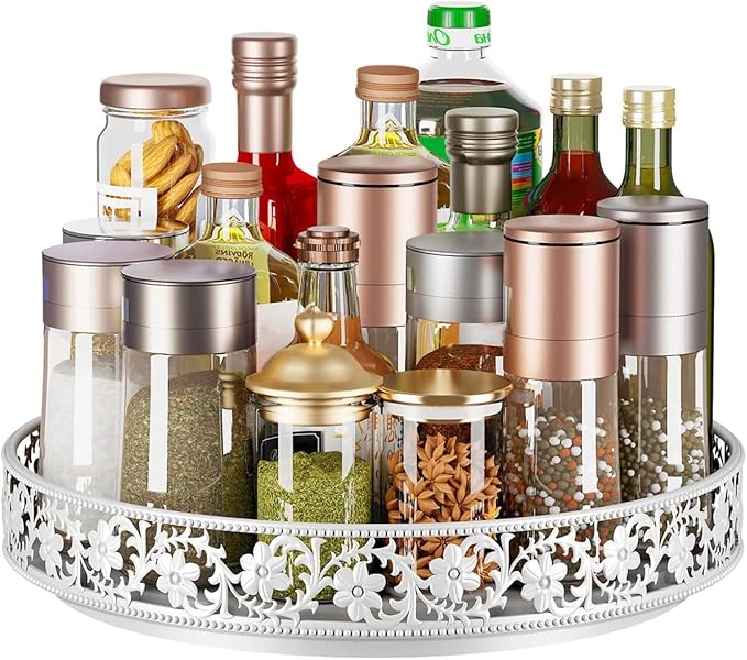 10" Lazy Susan Organizer Turntable, by HISKIWUU