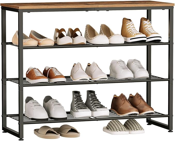 HOOBRO Shoe Rack, 4-Tier Narrow Shoe Organizer - Image 8