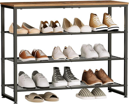 HOOBRO Shoe Rack, 4-Tier Narrow Shoe Organizer - Image 8