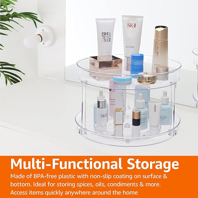 Amazon Basics 2 Tier Lazy Susan Turntable Organizer - Image 7