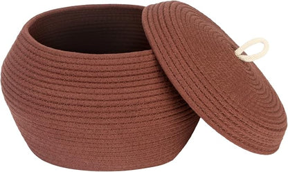 Sea Team Round Cotton Rope Storage Basket by SeaTeam
