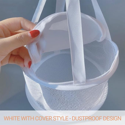 SooGree 2PCS Makeup Brush Dryer Hanging Mesh Rack Basket - Image 3