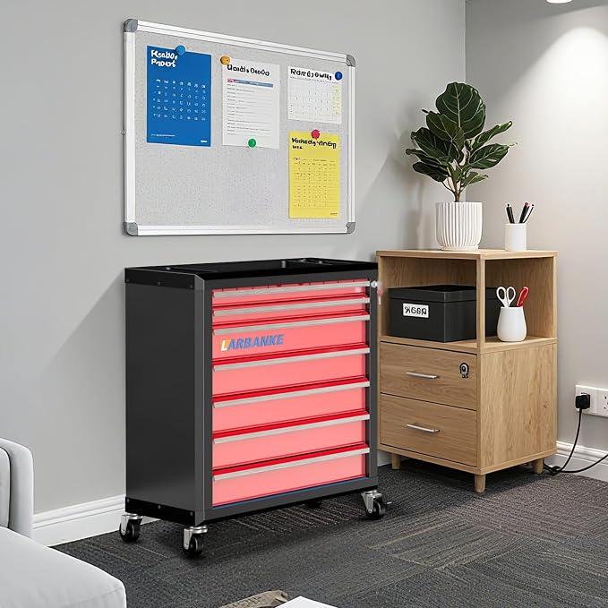 LARBANKE 7-Drawer Rolling Tool Chest - Image 2