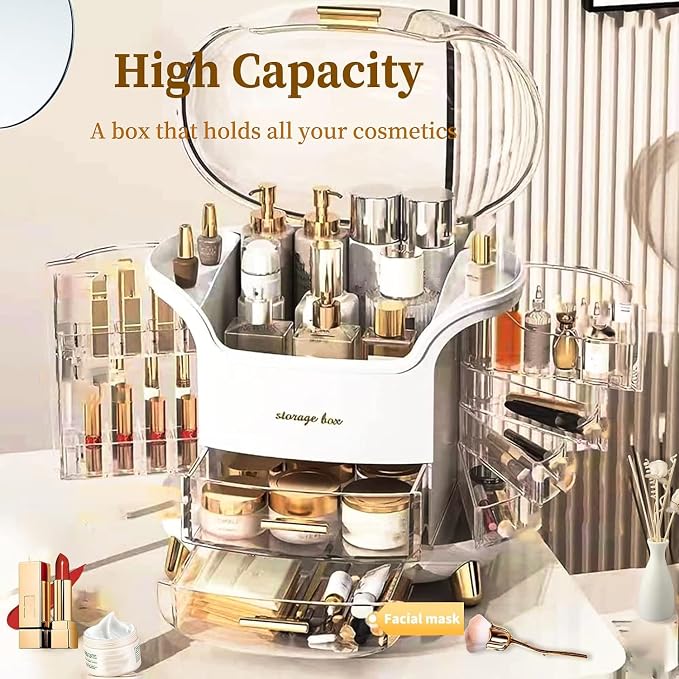 Makeup Organizer & Skincare Organizers, Cosmetic Organizer Box - Image 2