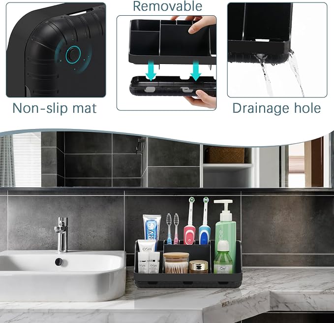 Black Toothbrush Holder - Image 3
