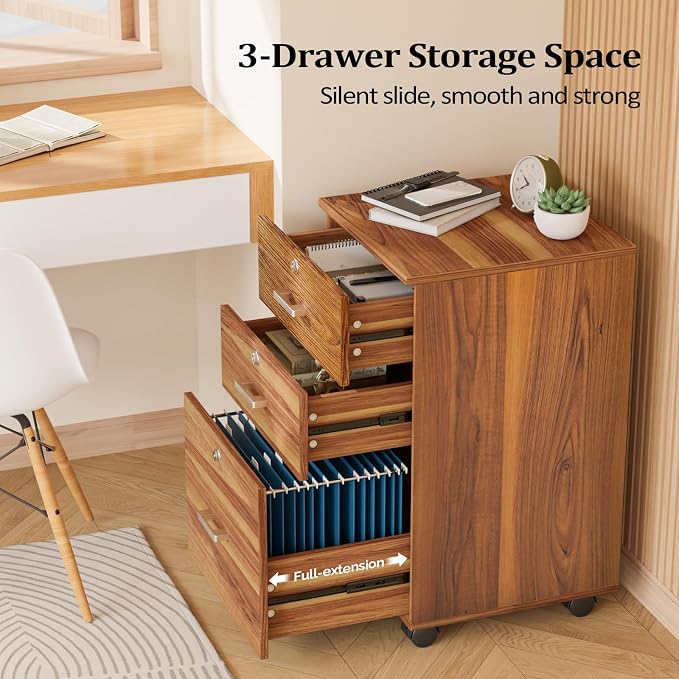 VINGLI 3-Drawer File Cabinet - Image 4