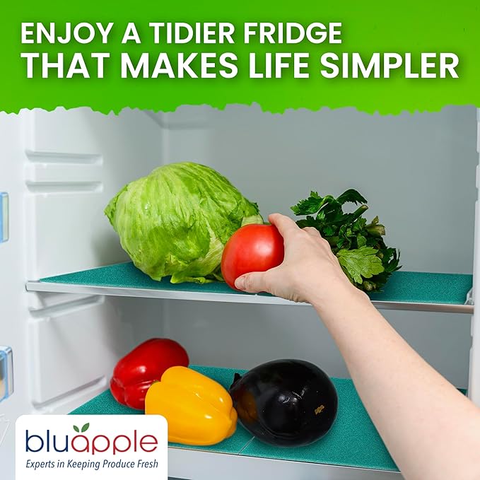Bluapple FreshMats, Refrigerator Bin Liner, Fridge Drawer Mats, Crisper Life - Image 6