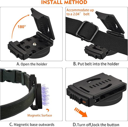 MUTUACTOR Magnetic Tool Belt Clip, Strong Neodymium Magnetic Tool Holder Clips - Image 9