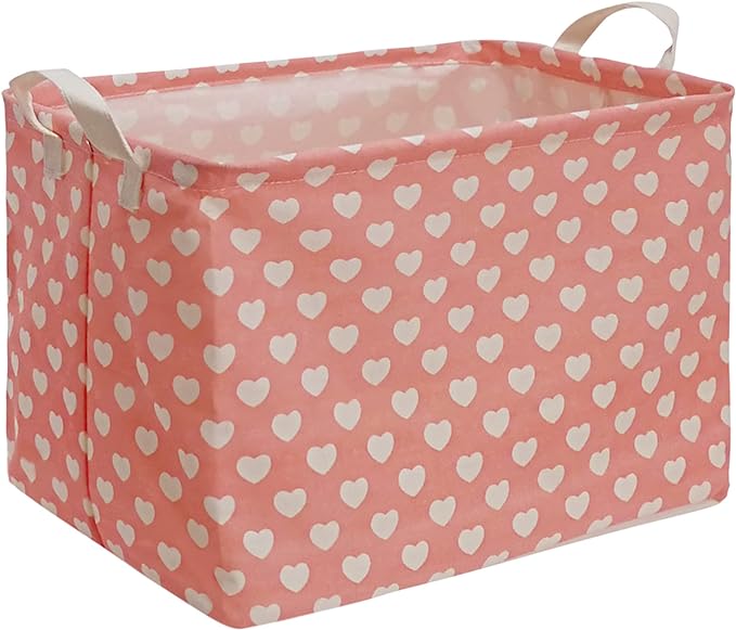 MAIZMZ Girls Storage Basket Pink Valentine's Day Gifts Basket Waterproof by Unknown